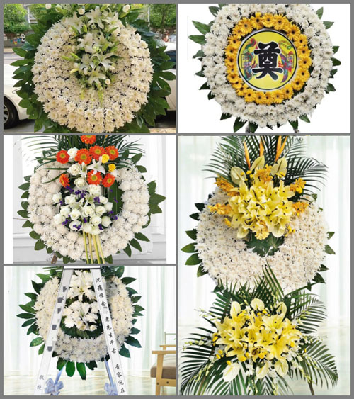 湖北鄂州市鄂城区花湖镇阮湾村花圈速递